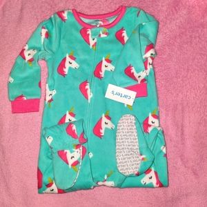 Carter's Toddler One Piece Unicorn Fleece Footie Pajama